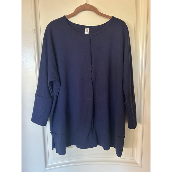 SPANX Tops - Women's SPANX Navy Sweatshirt M